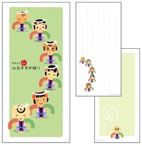 Letter Writing Item Kokeshi Good Friends Ippitsusen Letterpad Made in Japan
