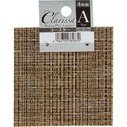 ClarissaコースターA10×10cm4枚組 38-983