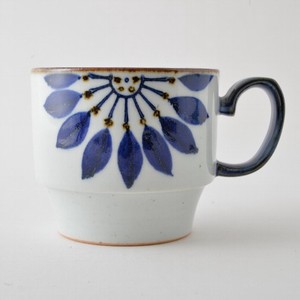 Hasami ware Cup Flower Blue Made in Japan
