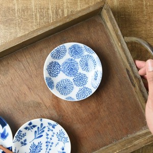 Mino ware Small Plate Garden Organic Dahlia M Western Tableware Made in Japan