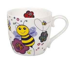【KONITZ(コーニッツ)】　白いミツバチ　Mug Bee - White（ボーンチャイナ）＜マグカップ＞