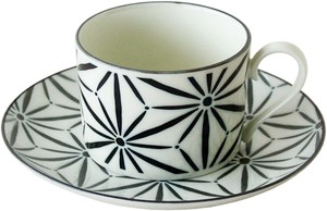 komon  麻の葉 コーヒー碗皿