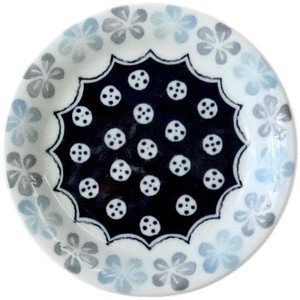 Small Plate Flower Blue