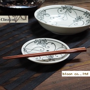 クラシカル　13cm小皿　白　美濃焼　日本製