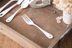 Enamel Tsubamesanjo Fork Blanc Cutlery Western Tableware Made in Japan