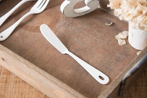 Enamel Knife Blanc Cutlery Western Tableware Made in Japan