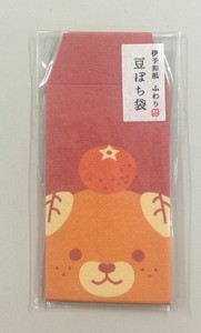 【日本製】みきゃん豆ぽち袋　バランス赤