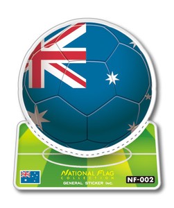 NF-002/オーストラリア/サッカーボールステッカー/ ワールドカップ W杯 スポーツ観戦に！