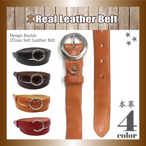 Belt Design Unisex Genuine Leather Soft Leather