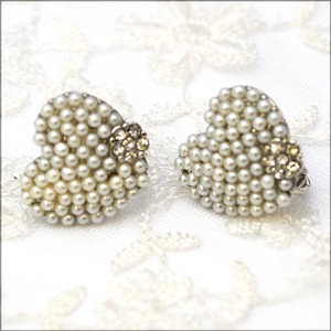 Clip-On Earrings Silver Post Pearl Earrings earring