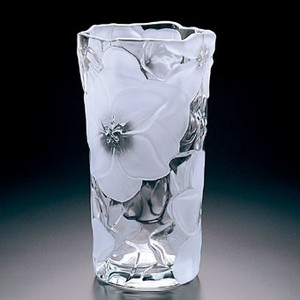 《日本製》花りん　花器（S)【花瓶】【ガラス　かびん】【フラワーベース】