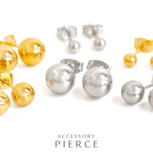 Pierced Earrings Gold Post Stainless Steel Stainless Steel Simple