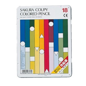Colored Pencils Coupy Colored Pencils Standard SAKURA CRAY-PAS 18-colors