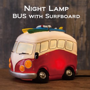【LED】ナイトランプ［BUS with Surfboard］＜アメリカン雑貨＞