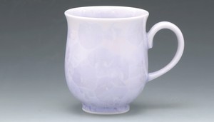 【京焼・清水焼】 花結晶(紫) ＜マグカップ＞