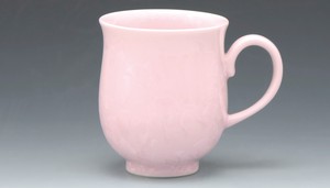 【京焼・清水焼】 花結晶(ピンク) ＜マグカップ＞