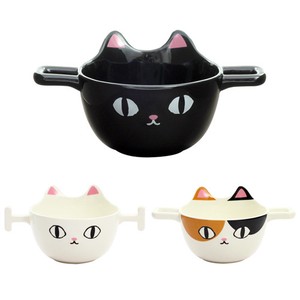 【特価品】磁器単品■猫3兄弟手付スープ(3種)