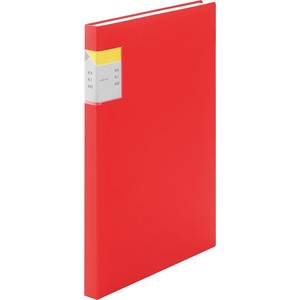KINGJIM Filing Item Red Folder Clear