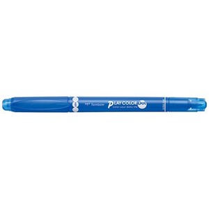 トンボ鉛筆 水性サインペンプレイカラードット ブルー WS-PD16