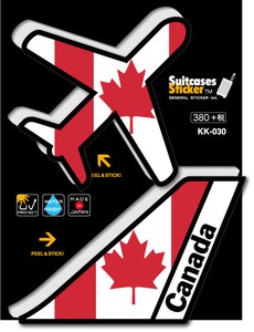 KK-030/機体国旗ステッカー/CANADA（カナダ）