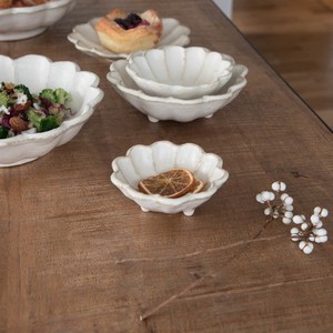Mino ware Rinka Kohyo Side Dish Bowl M Western Tableware White Wedge Made in Japan