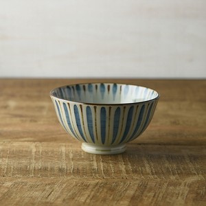 Mino ware Rice Bowl Blue M Made in Japan