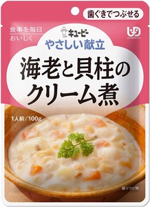 キユーピー 【納期 2-4週間】やさしい献立 海老と貝柱のクリーム煮