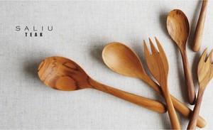 【SALIU】ウッドカトラリー　スプーン/フォーク/タイ/チーク材/木製/LOLO/サスティナブル/TEAK
