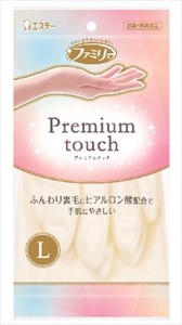 Rubber/Poly Gloves Premium Touch L