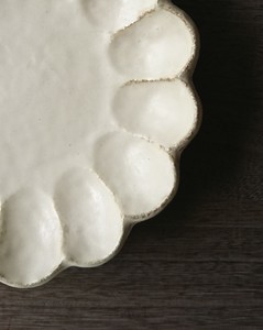 Mino ware Rinka Small Plate White Wedge Made in Japan