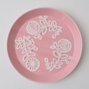 Hasami ware Main Plate Pink 19cm