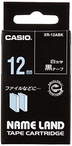 カシオ ネームランドテープ XR-12ABK 00028580