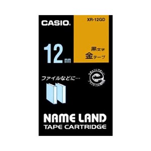 カシオ ネームランドテープ XR-12GD 00012837