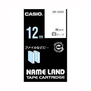 カシオ ネームランドテープ XR-12WE 00012830