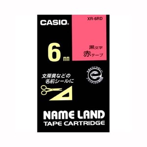 カシオ ネームランドテープ XR-6RD 00012856