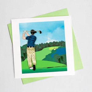 Golfer グリーティングカード ギフト お祝い プレゼント