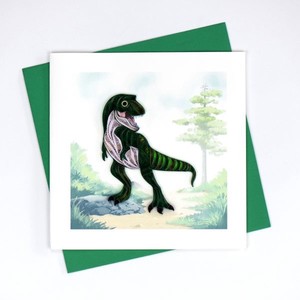 T-Rex Dinosaur グリーティングカード ギフト お祝い プレゼント