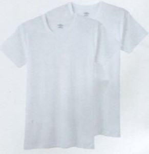 【グンゼ】umbro子供2枚組クルーネックTシャツ