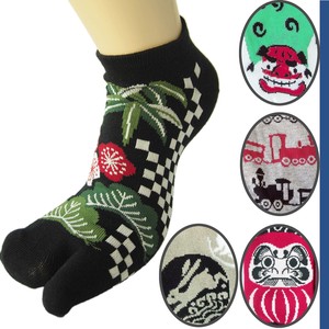 Ankle Socks Series Daruma Retro Pattern Tabi Socks Socks Japanese Pattern Men's