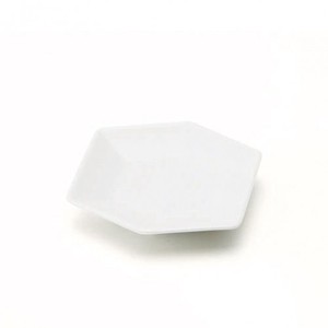 深山(miyama.) kikko 六角小皿 白磁[日本製/美濃焼/和食器]