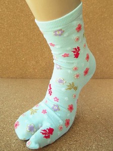 Crew Socks Series Tabi Socks Japanese Pattern Ladies