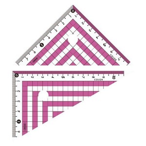 共栄プラスチック カラー三角定規 ピンク CPK-120-P 00016056
