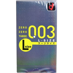 オカモト　ゼロゼロスリー003　Lサイズ　コンドーム　10P【避妊具・潤滑剤】