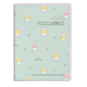 シンプル日記帳　プティトゥ　（ポーラーベア）　フェミニン　日本製