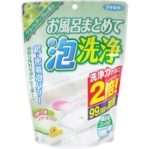 フマキラー　お風呂まとめて泡洗浄　グリーンアップルの香り　230g【掃除用品】
