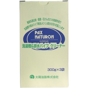 パックスナチュロン 洗濯槽＆排水パイプクリーナー 300g×3袋入【掃除用品】