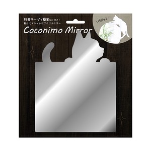 CoConimo Mirror　ステッカーミラー　01角形・ネコ