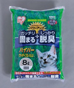 【アイリスオーヤマ　ペット用品・ペットフード　猫砂】　ハイパーウッディフレッシュ