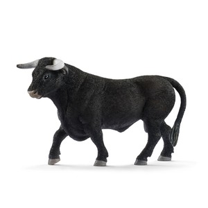 シュライヒ ファームワールド 黒毛の牛(オス) フィギュア 13875