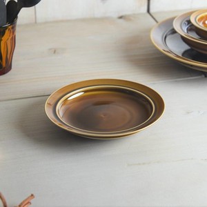 Mino ware Small Plate Caramel M Western Tableware Made in Japan